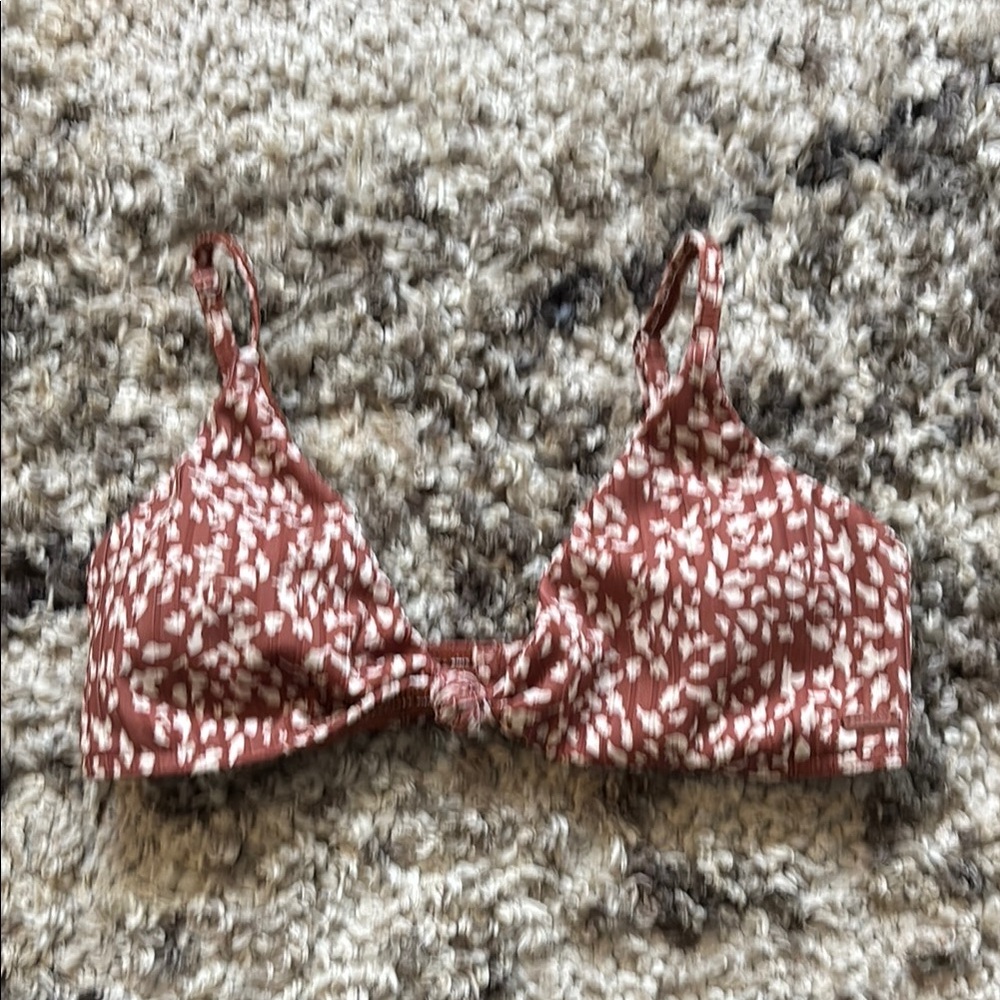 Women's Brown Patterned Bralette